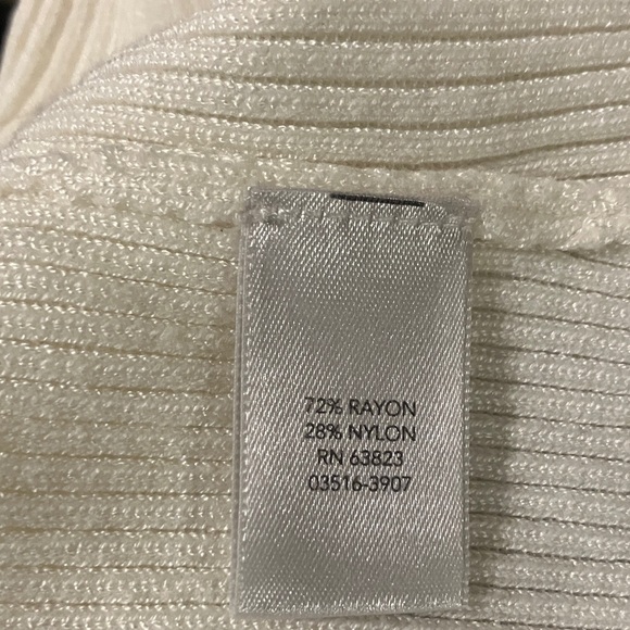 CJ Banks Classic Cream Sleeveless Mock Neck - Picture 4 of 5